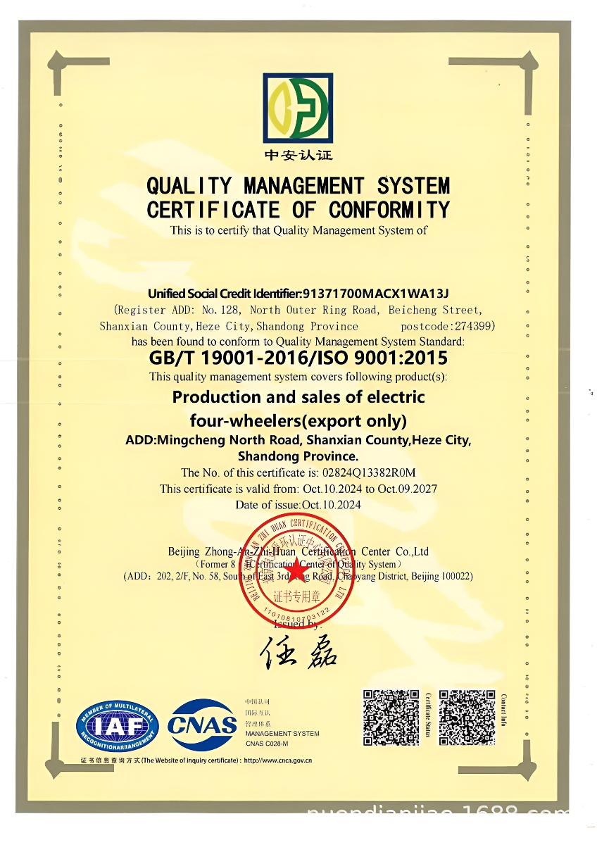International Agency Programme for Electric Four-Wheelers